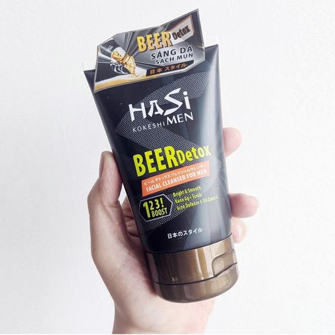 Kem rửa mặt Hasi Beer detox for men 100g