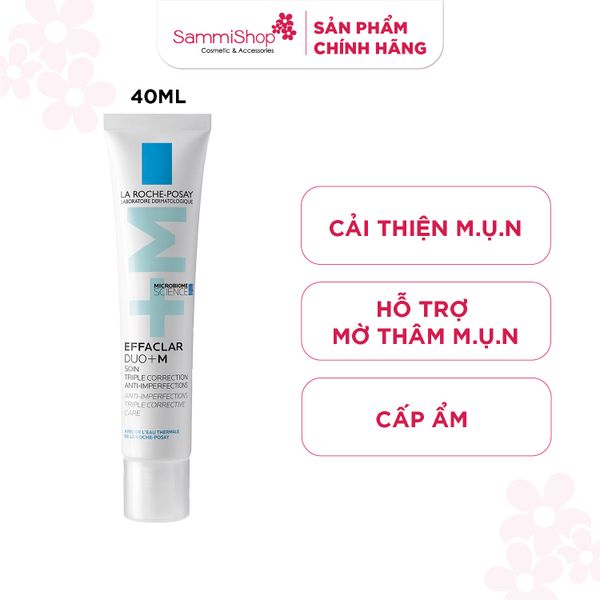 La Roche-Posay Kem Dưỡng Ngừa Mụn Effaclar Duo + M 40ml