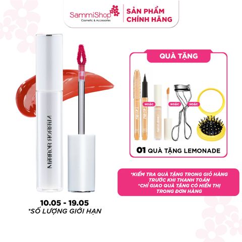 [10.05 - 19.05] Lemonade Son tint bóng Mirror Mirror Water Tint 02. Rose Dew + 03. Poinsettia Cranberry + 04. Cinnamon Apple