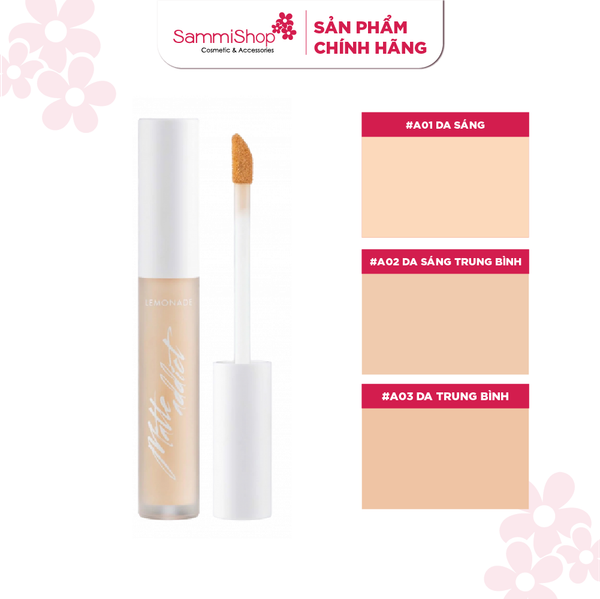 Lemonade Che khuyết điểm Matte Addict Concealer