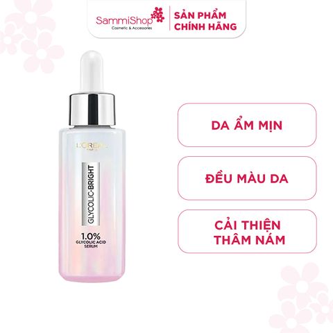 Loreal Dưỡng chất Glycolic -  Bright Instant Glowing Serum 1% Glycolic Acid 30ml