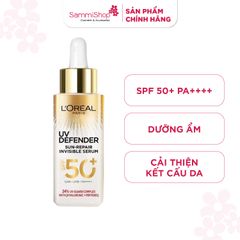 Loreal Paris Tinh chất Chống nắng UV Defender Sun- Repair Invisible Serum - SPF 50+/PA ++++  30ml