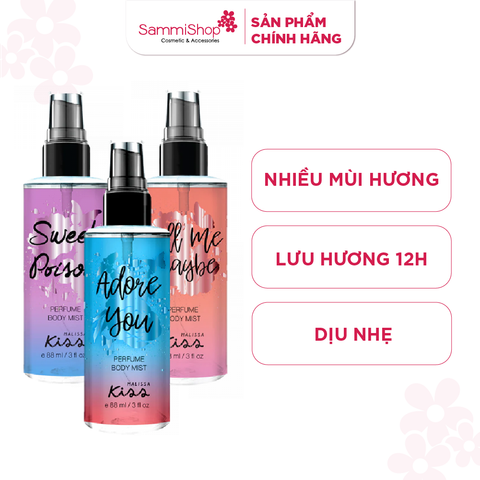 Malissa Kiss Xịt thơm toàn thân Perfume Body Mist 88ml