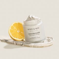Mary & May Mặt nạ đất sét Lemon Niacinamide Glow Wash off Pack 125g