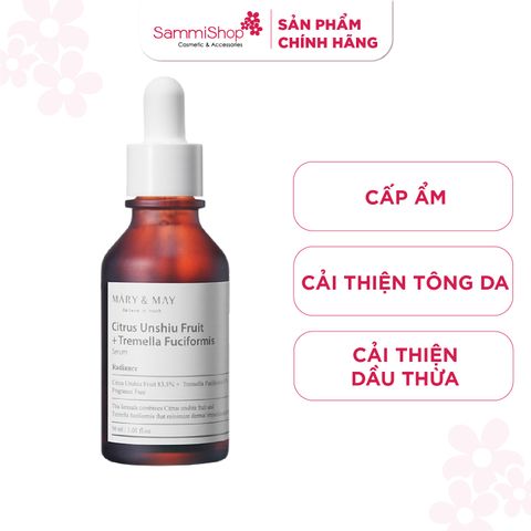 Mary&May Tinh chất dưỡng da Citrus Unshiu + Tremella Fuciformis Serum 30ml