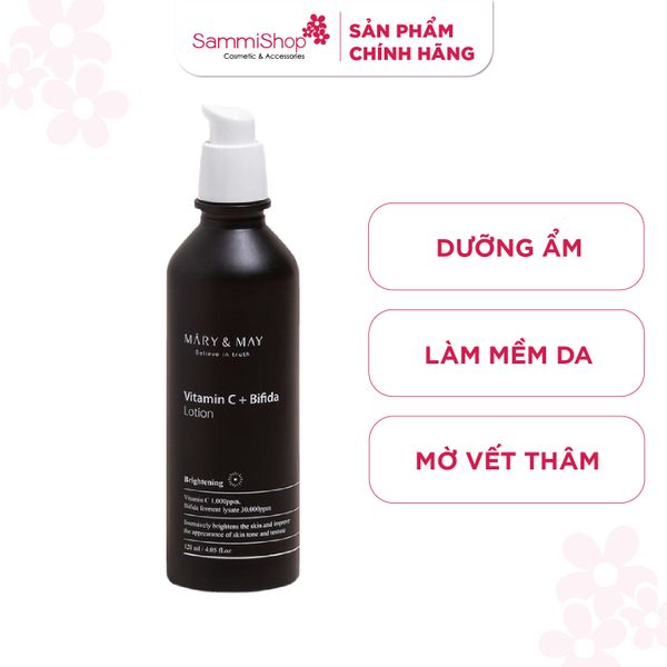 Mary&May Sữa dưỡng da Vitamin C + Bifida Lotion 120ml