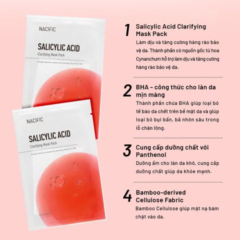 Nacific Mặt nạ Salicylic Acid Clarifying Mask Pack 30g