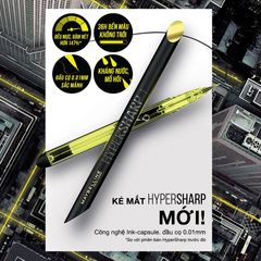 Maybelline Bút kẻ mắt nước siêu sắc mảnh Maybelline New York Hyper Shapp Extreme Liner Black