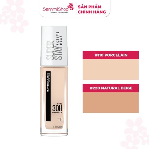 Maybelline kem nền lâu trôi maybelline new york super stay active wear up to 30H foundation 30ml