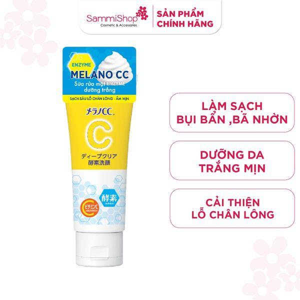 Melano CC Sữa rửa mặt Deep Clear Enzyme Face Wash 130g