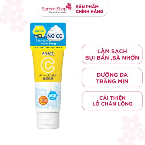 Melano CC Sữa rửa mặt Deep Clear Enzyme Face Wash 130g