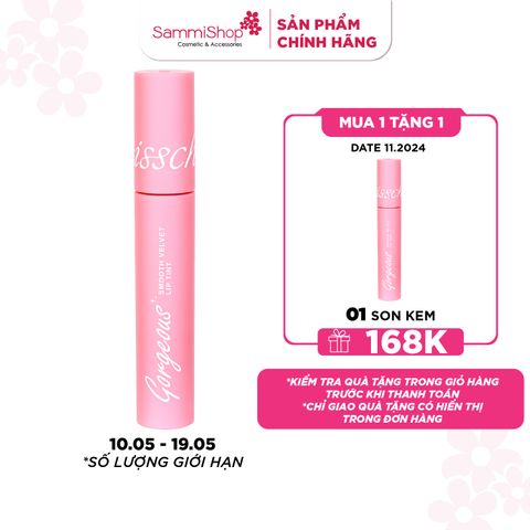 [10.05 - 19.05] MUA 1 TẶNG 1 Misschic Son kem Gorgeous Smooth Velvet Lip Tint 4.5g 01. She Loves