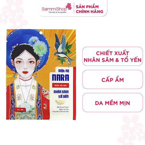 Nara Mặt nạ lụa nhâm sâm, tổ yến 20g