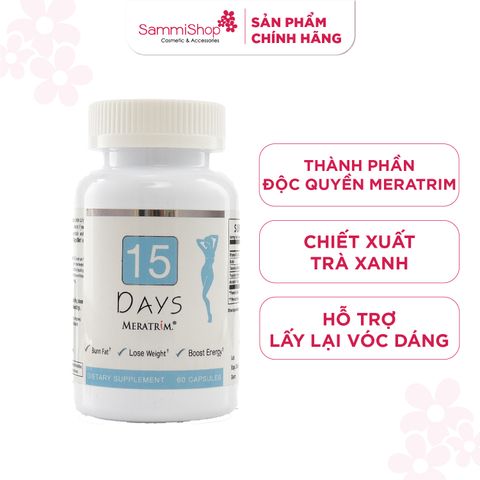 Nature Gift Thực phẩm bảo vệ sức khỏe 15 Days 60V hỗ trợ giảm béo