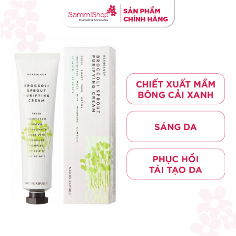 Nature Republic Kem dưỡng da mặt Herbology Broccoli Sprout Purifying Cream 70ml