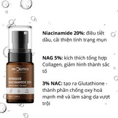 DrCeutics Tinh chất Intensive Niacinamide 20% 30g