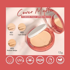 Cathy doll Phấn nền Cover mattle powder pact SPF 30 PA +++