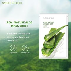 Nature Republic Mặt nạ giấy Real Nature Aloe Mask Sheet 23ml