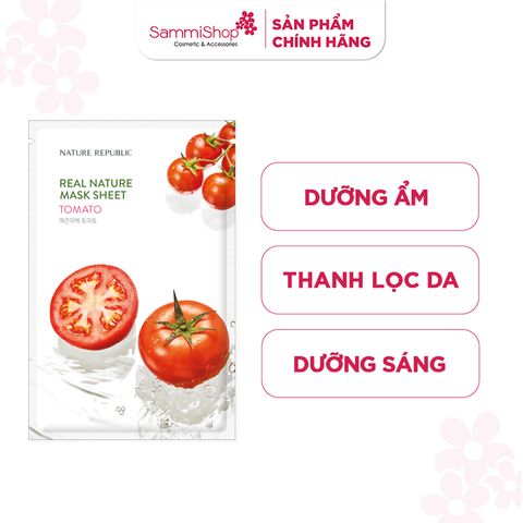 Nature Republic Mặt nạ giấy Real Nature Tomato Mask Sheet 23ml