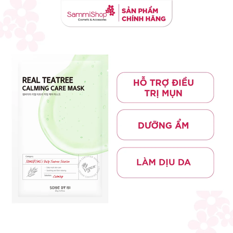 [APP+WEB] QT Some By Mi Mặt nạ giấy Real Teatree Calming Care Mask 20g