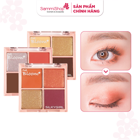 Silky Girl Phấn mắt Bloom Shadow Quad