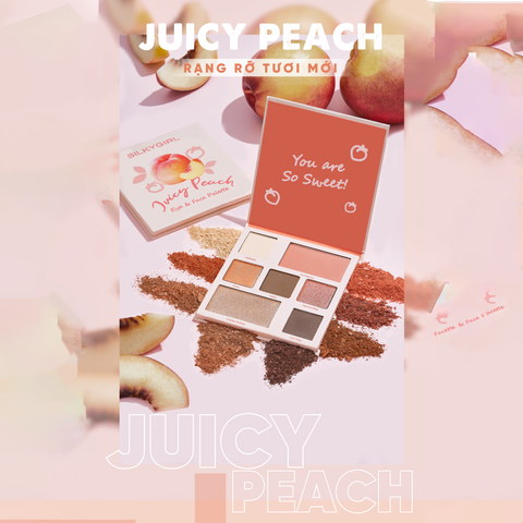 Silky Girl Bảng phấn mắt và má Juicy Peace Eye & Face Palette 12.6g