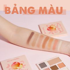 Silky Girl Bảng phấn mắt và má Juicy Peace Eye & Face Palette 12.6g