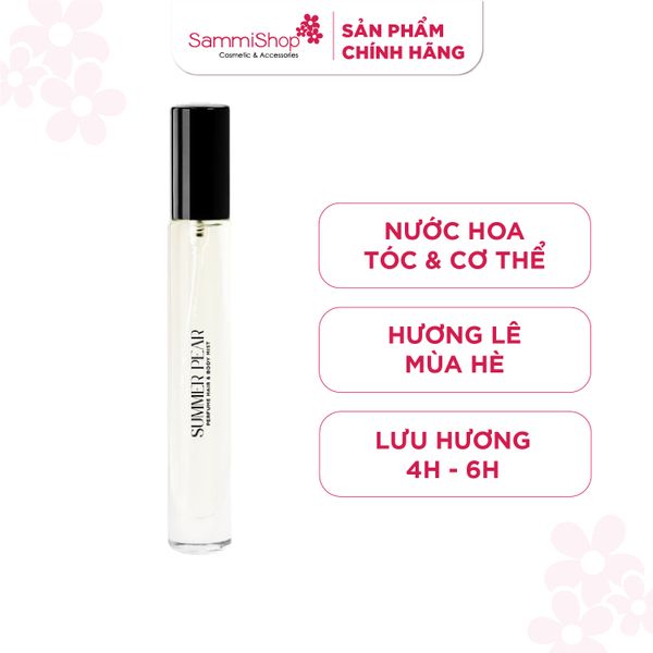 Skinlax Nước hoa tóc & cơ thể hương Summer Pear 10ml