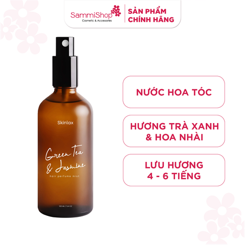 Skinlax Nước hoa tóc hương trà xanh hoa nhài 100ml