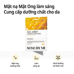 Some By Mi Mặt nạ giấy Real Honey Luminous Care Mask 20g