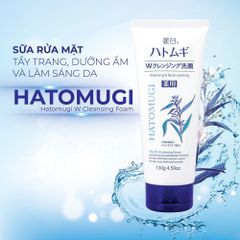 Kumano Hatomugi Cleansing & Facial Washing The W Cleansing Foam 130g