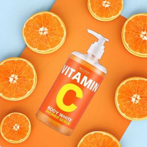 Scentio Sữa tắm dưỡng trắng và phục hồi da chuyên sâu Vitamin C 450ml