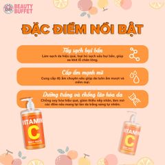 Scentio Sữa tắm dưỡng trắng và phục hồi da chuyên sâu Vitamin C 450ml