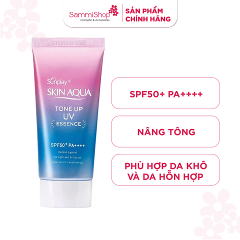 Sunplay Tinh chất chống nắng Skin Aqua Tone Up UV Essence Lavender SPF50+/PA++++ 50g