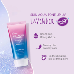 Sunplay Tinh chất chống nắng Skin Aqua Tone Up UV Essence Lavender SPF50+/PA++++ 50g