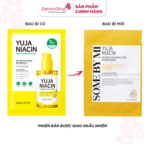 Some By Mi Mặt nạ giấy Yuja Niacin 30 Days Blemish Care Serum Mask 25g