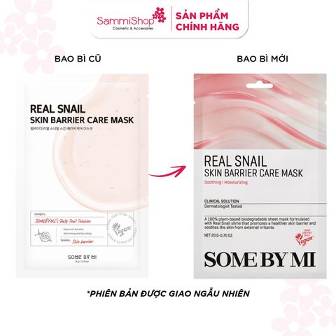 Some By Mi Mặt nạ giấy Real Snail Skin Barrier Care Mask 20g