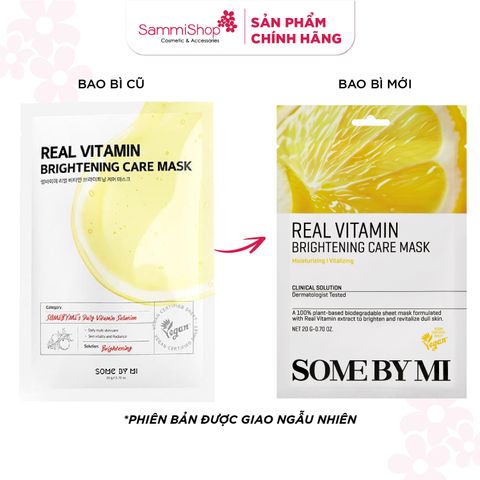 Some By Mi Mặt nạ giấy Real Vitamin Brightening Care Mask 20g