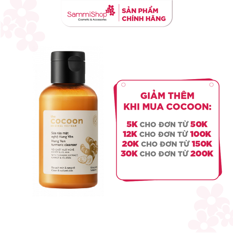 Cocoon Sữa rửa mặt nghệ Hưng Yên Turmeric Cleanser 140ml