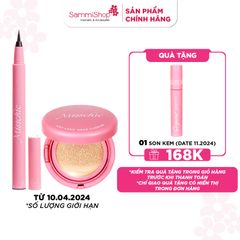 [DATE 11/24 - 02/25] Misschic Kẻ mắt nước Gorgeous Sharp Pro Multiproof Eyeliner 0.5g + Misschic Phấn nước Gorgeous Airy Long Wear Cushion 13g