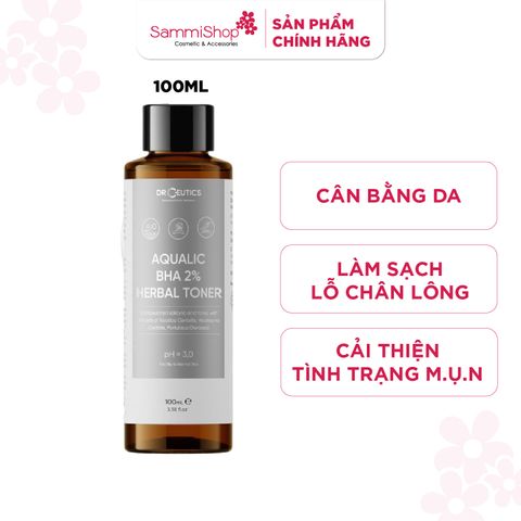 DrCeutics Nước cân bằng da Aqualic BHA 2% Toner