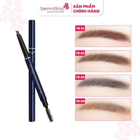 FOX Chì kẻ mày Triangular Eyebrow With Mascara Brush - (0.25g*2)