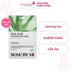 Some By Mi Mặt nạ giấy Real Aloe Soothing Care Mask 20g