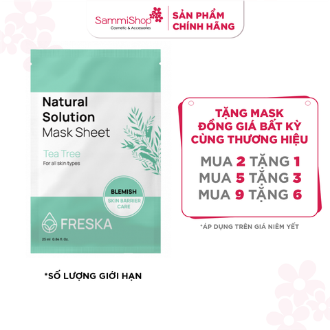 [03.04 - 01.05] Freska Mặt nạ giấy Natural Solution Mask Sheet 25ml