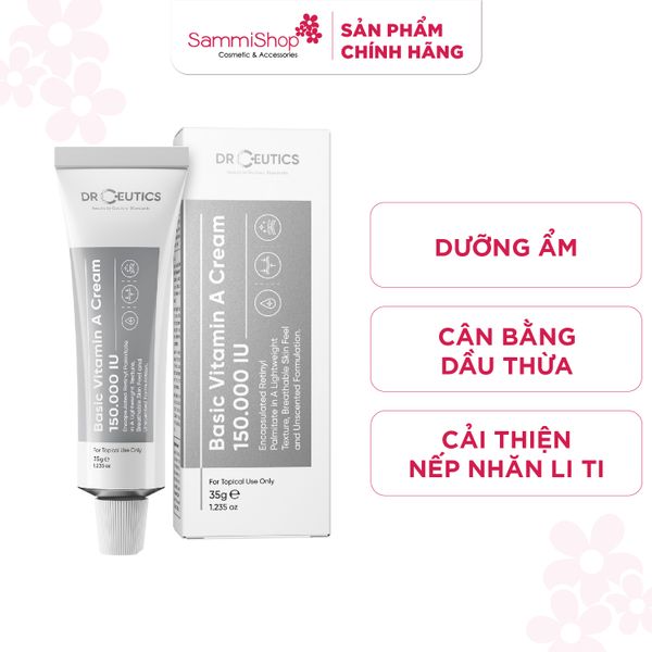 DrCeutics Kem dưỡng Basic Vitamin A Cream 150.000 IU 35g