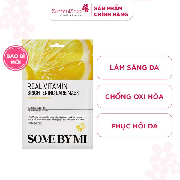 Some By Mi Mặt nạ giấy Real Vitamin Brightening Care Mask 20g