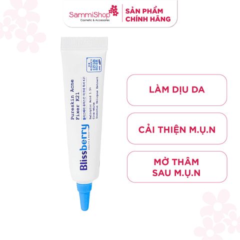 Blissberry Gel giảm mụn Pureskin Acne Fixer K21 15ml