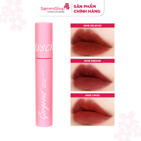 Misschic Son kem Gorgeous Smooth Velvet Lip Tint