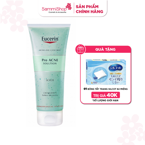 Sản phẩm tẩy tế bào da chết Eucerin Acne-oil Control ProAcne Solution Scrub 100ml