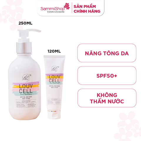 Sữa dưỡng thể trắng da Louvcell Crystal Whitening Body Lotion